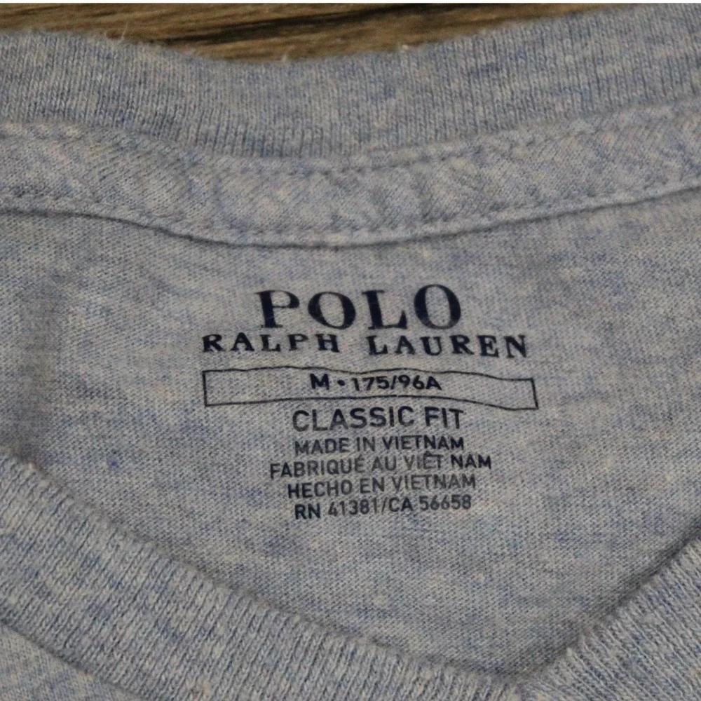 Polo Ralph Lauren Mens Classic Fit V Neck T Shirt‎ Tee Blue